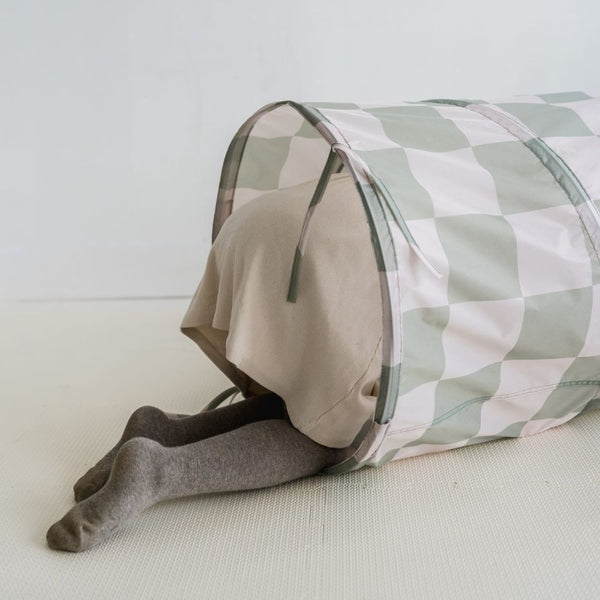 Hrací tunel – Checkerboard Green
