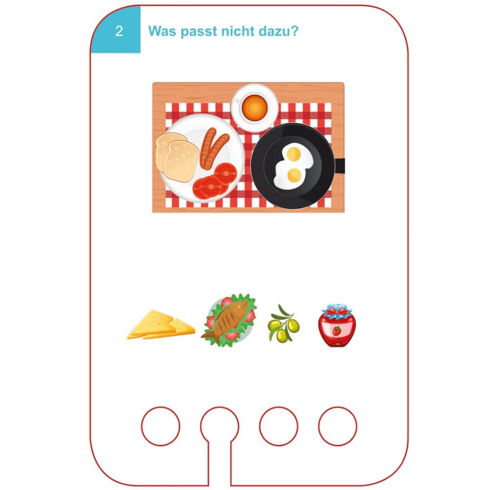 Kartičková sada s otvory – Co patří k obrázku? 3 roky+