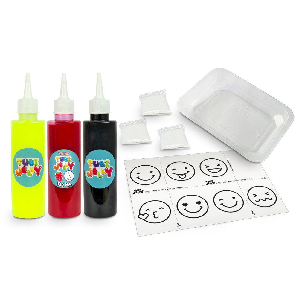 Tubi Jelly sada, 3 barvy – Emotikony