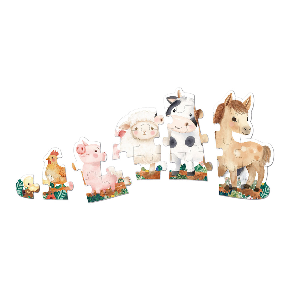 Progresivní puzzle Moje první – Farma 2+