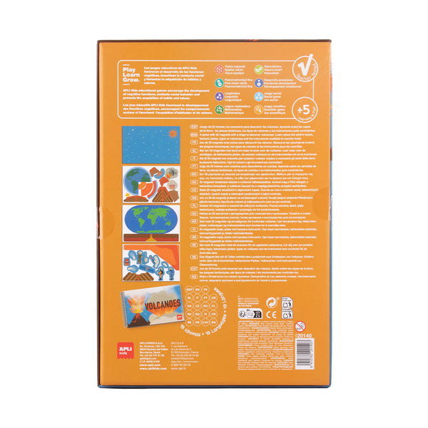Magnetické vzdělávací puzzle s knihou – Sopka