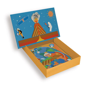 Magnetické vzdělávací puzzle s knihou – Sopka