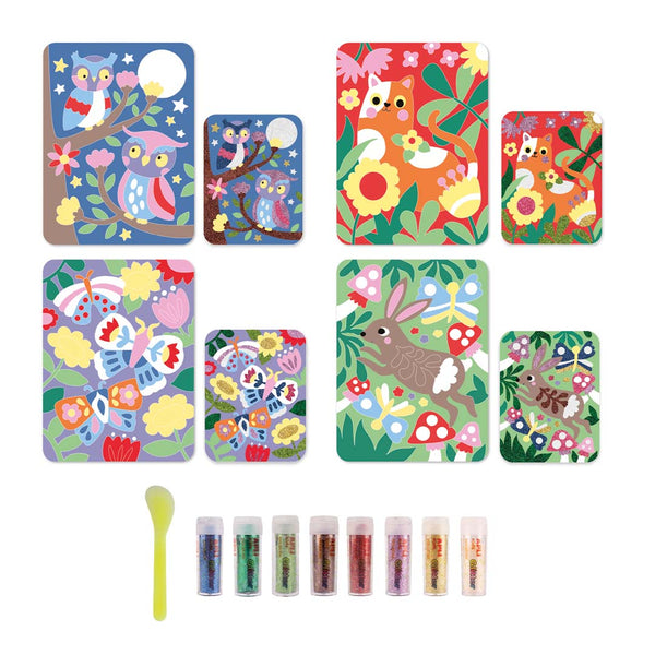 Výtvarná sada s BIO třpytkami – Glitter art