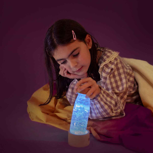 Lampka sensoryczna, baza świetlna LED Petit Boum - podświetlenie do butelek sensorycznych