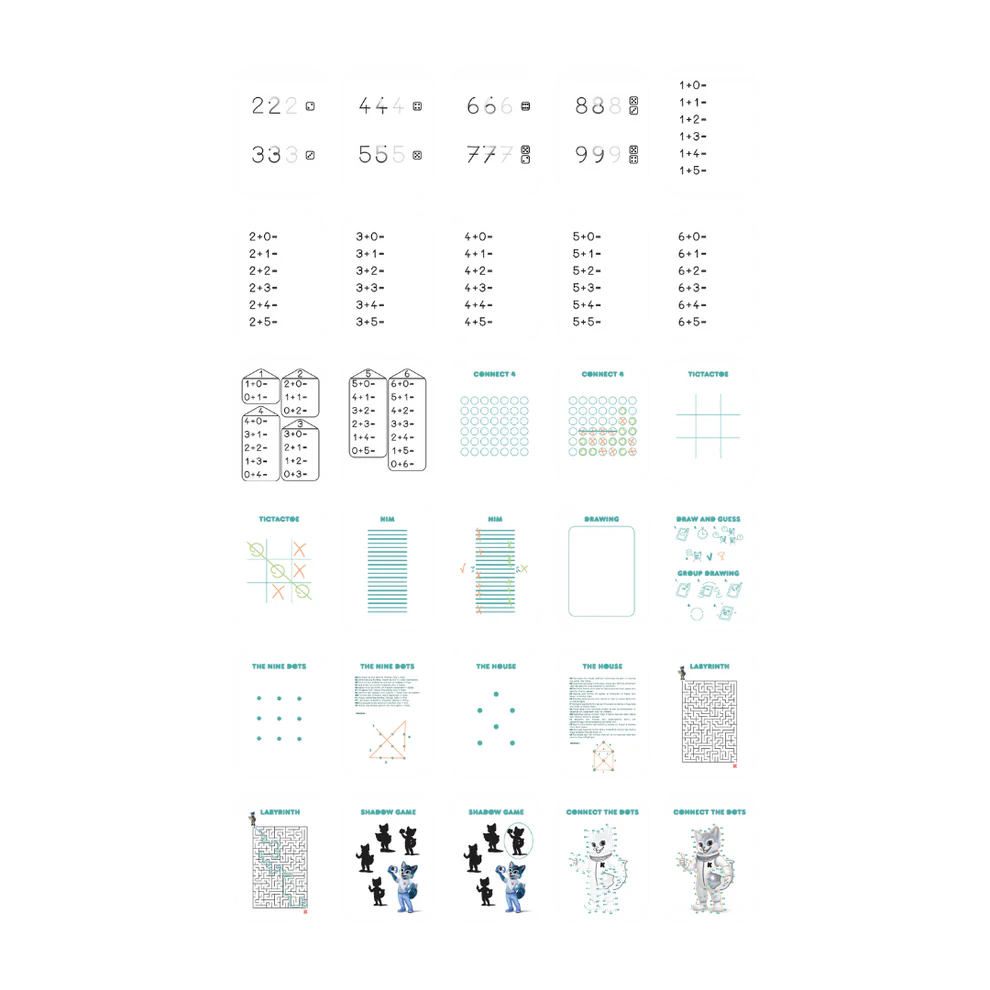 Náhradní karty pro mini tablet Kidydraw – Hry a vzdělávání, 60 kusů
