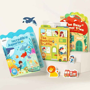Zestaw wielorazowych żelowych naklejek mideer - Incredible Aquarium