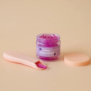 Magická sklenička Tiny Tummies se lžičkou pro krmení panenek – hrozny