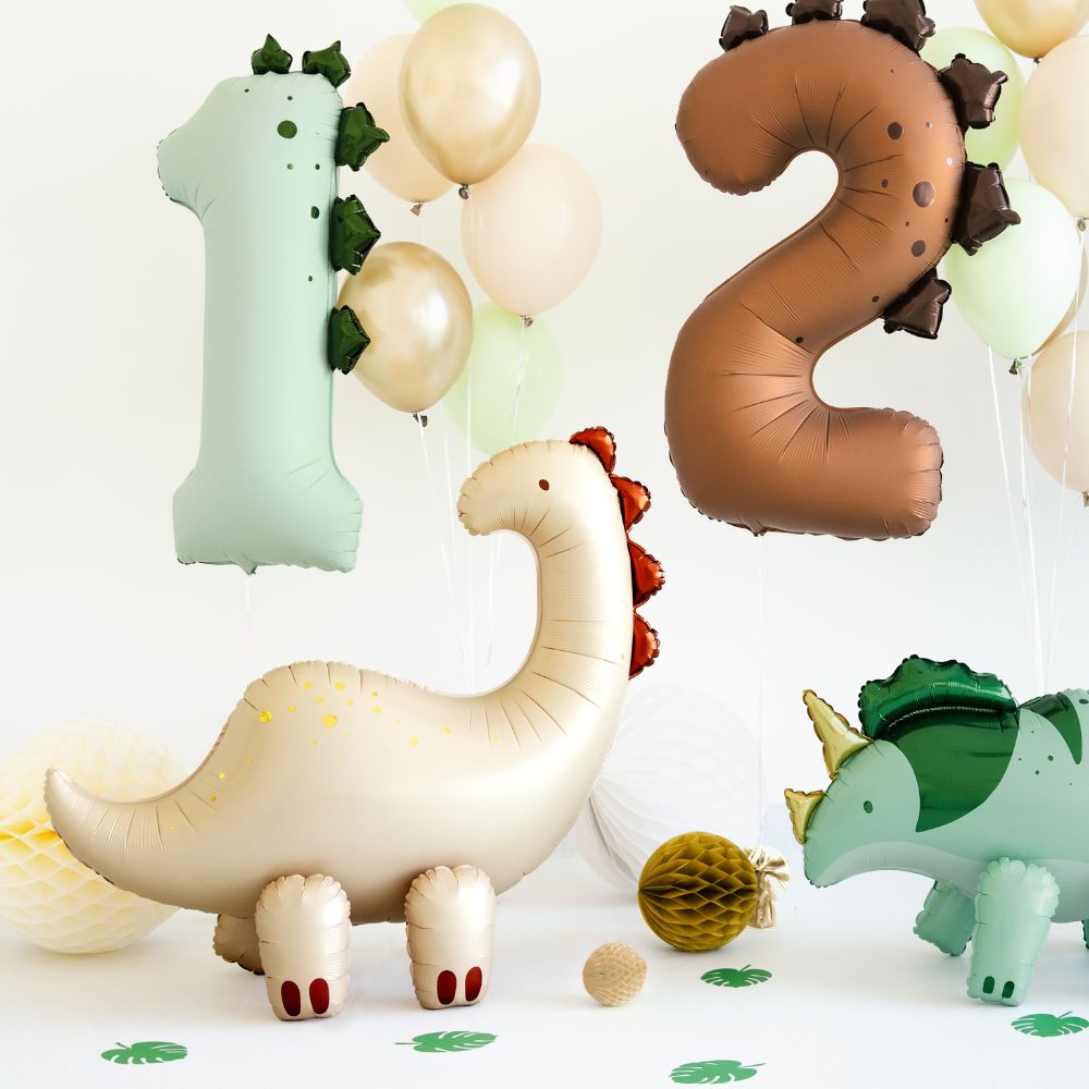 Fóliový balónek 92 cm – Číslo 2 Dinosaurus