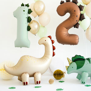 Fóliový balónek 92 cm – Číslo 2 Dinosaurus