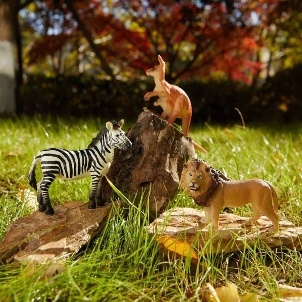 Tierfiguren-Set Wildtiere – 15 Stück im Koffer
