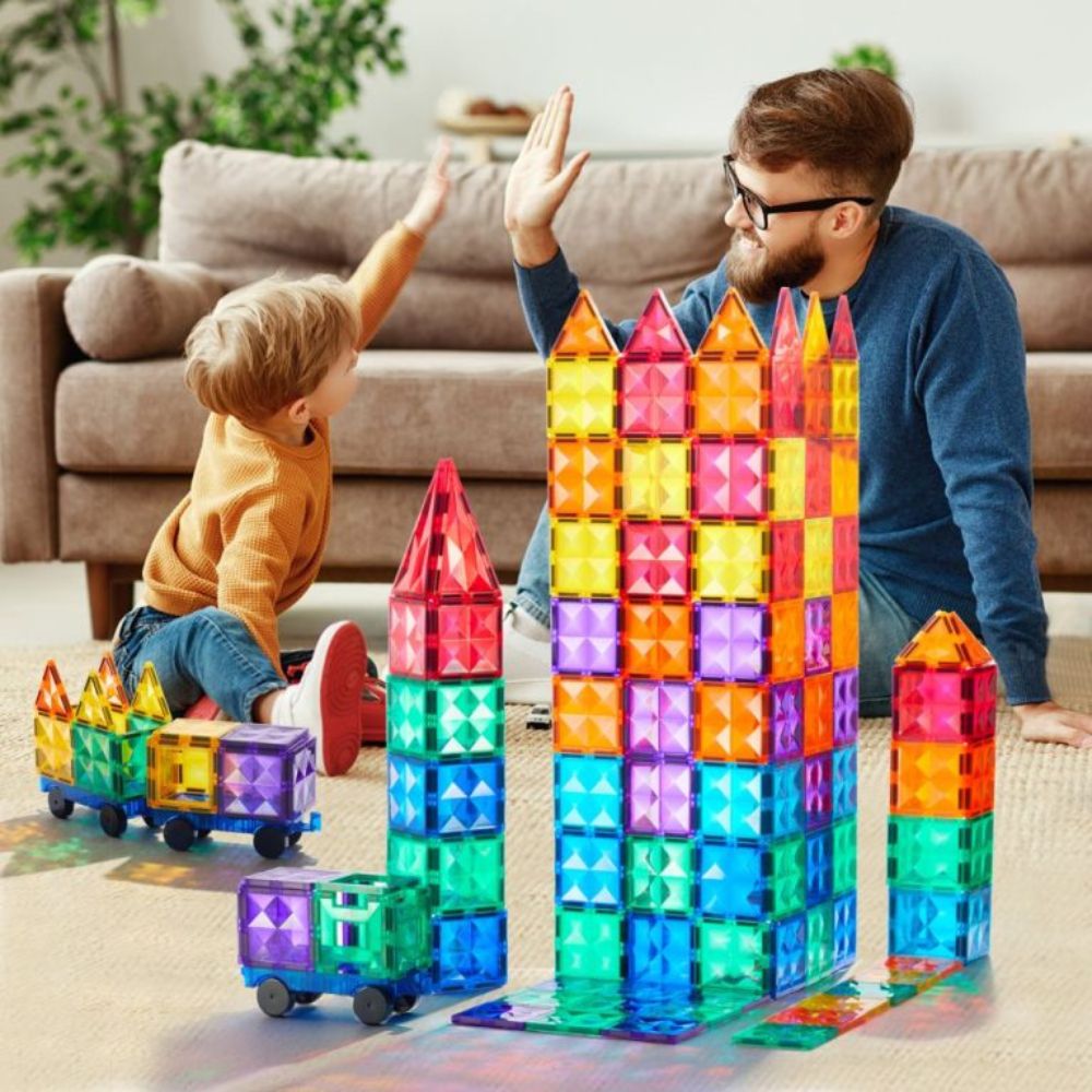 Magnetické kostky – 60dílná konstrukční sada