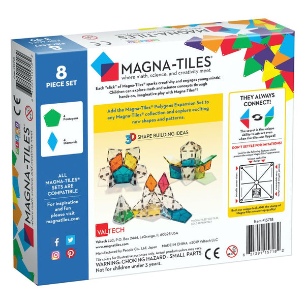 Magnetické kostky – rozšiřující sada Polygons, 8 dílků