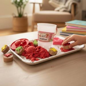 Kinetic Sand, 100% přírodní – Červený 500 g