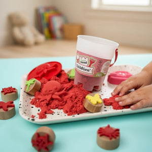 Kinetic Sand, 100% přírodní – Červený 500 g