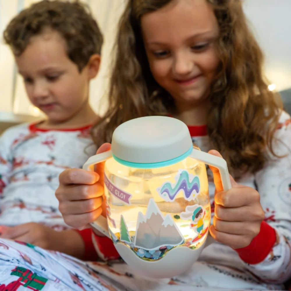 Senzorická sklenice k naplnění vodou a doplňky – Zima