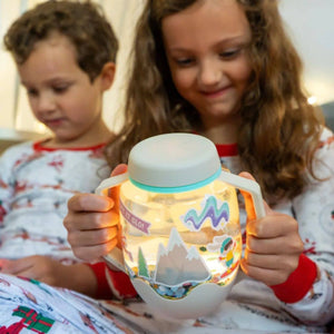 Senzorická sklenice k naplnění vodou a doplňky – Zima