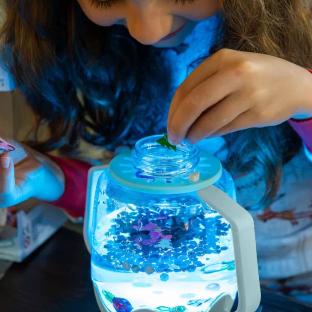 Senzorická sklenice k naplnění vodou a doplňky – Zima