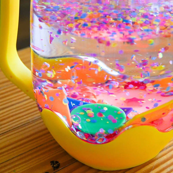 Sada senzorických doplňků do sklenic – Tvary Senzorická koule Happy Bubbles – Kačenka