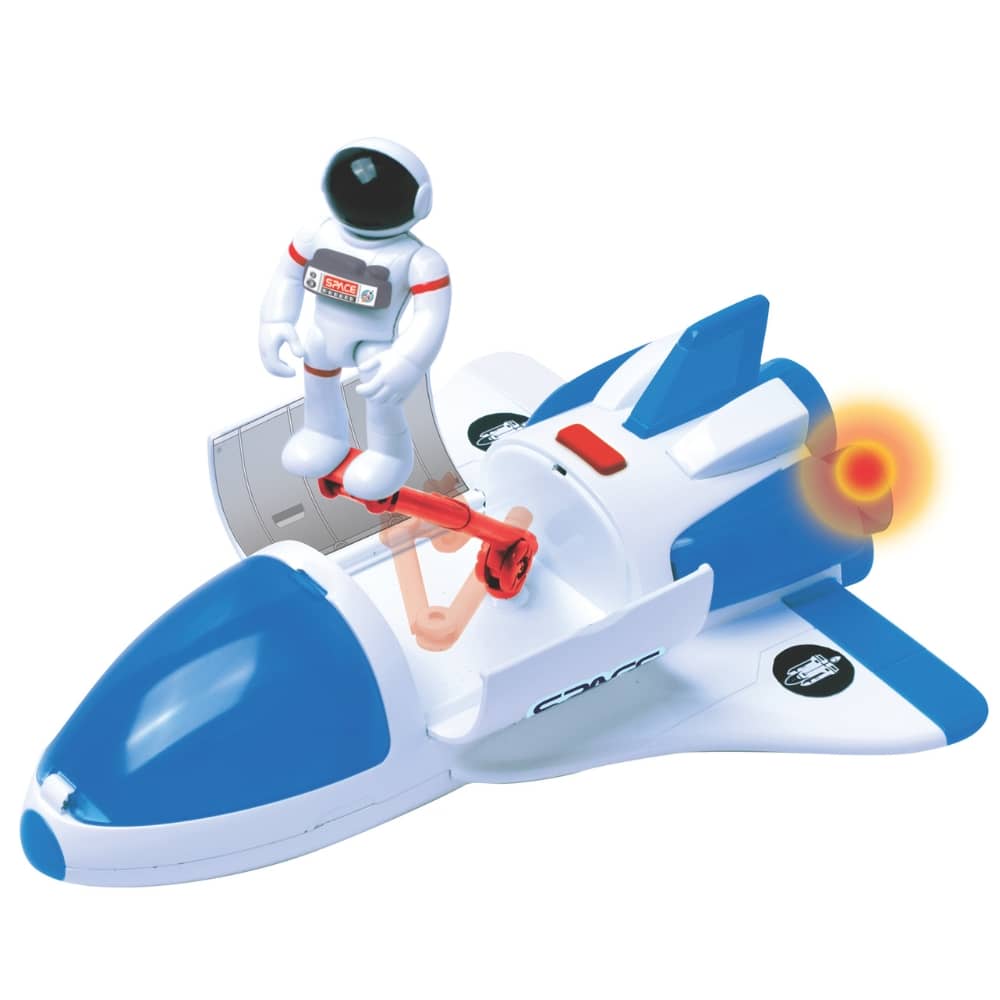 Vesmírná raketa s astronautem
