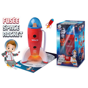 Velká vesmírná raketa s astronauty