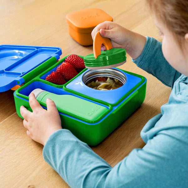 Lunchbox s termoskou OmieBox – Monster Blue