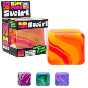 Antistresový míček Needoh Fidget hračka – Nice Cube Swirl