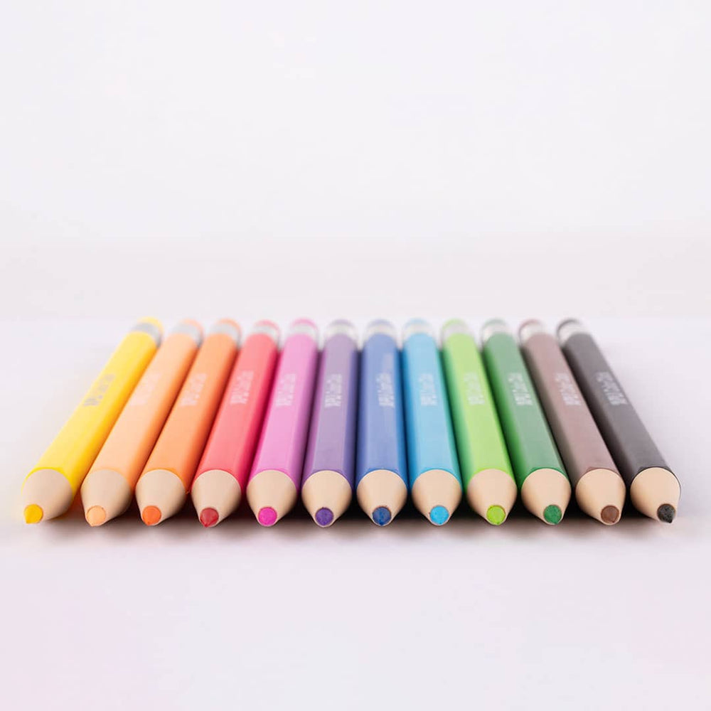 Pastelky s vyměnitelnými tuhami Color Click, 12 kusů