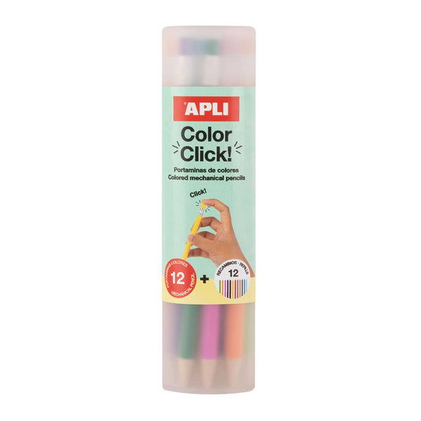 Pastelky s vyměnitelnými tuhami Color Click, 12 kusů