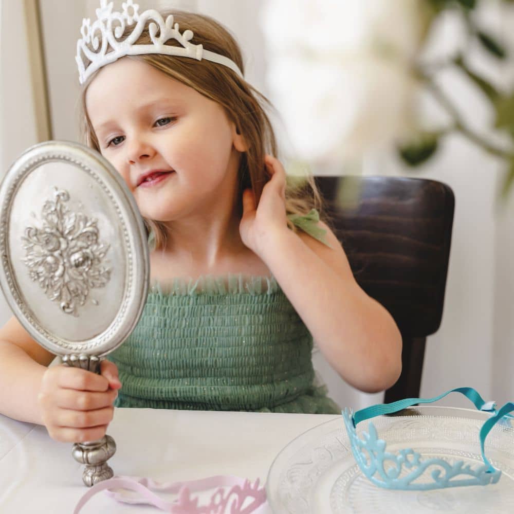 Pružná čelenka – Koruna pro princezny, 3 kusy