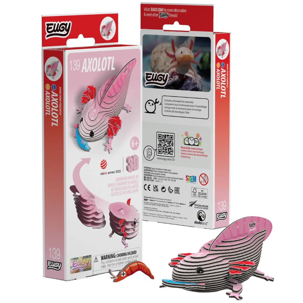 Eko-puzzle 3D – axolotl
