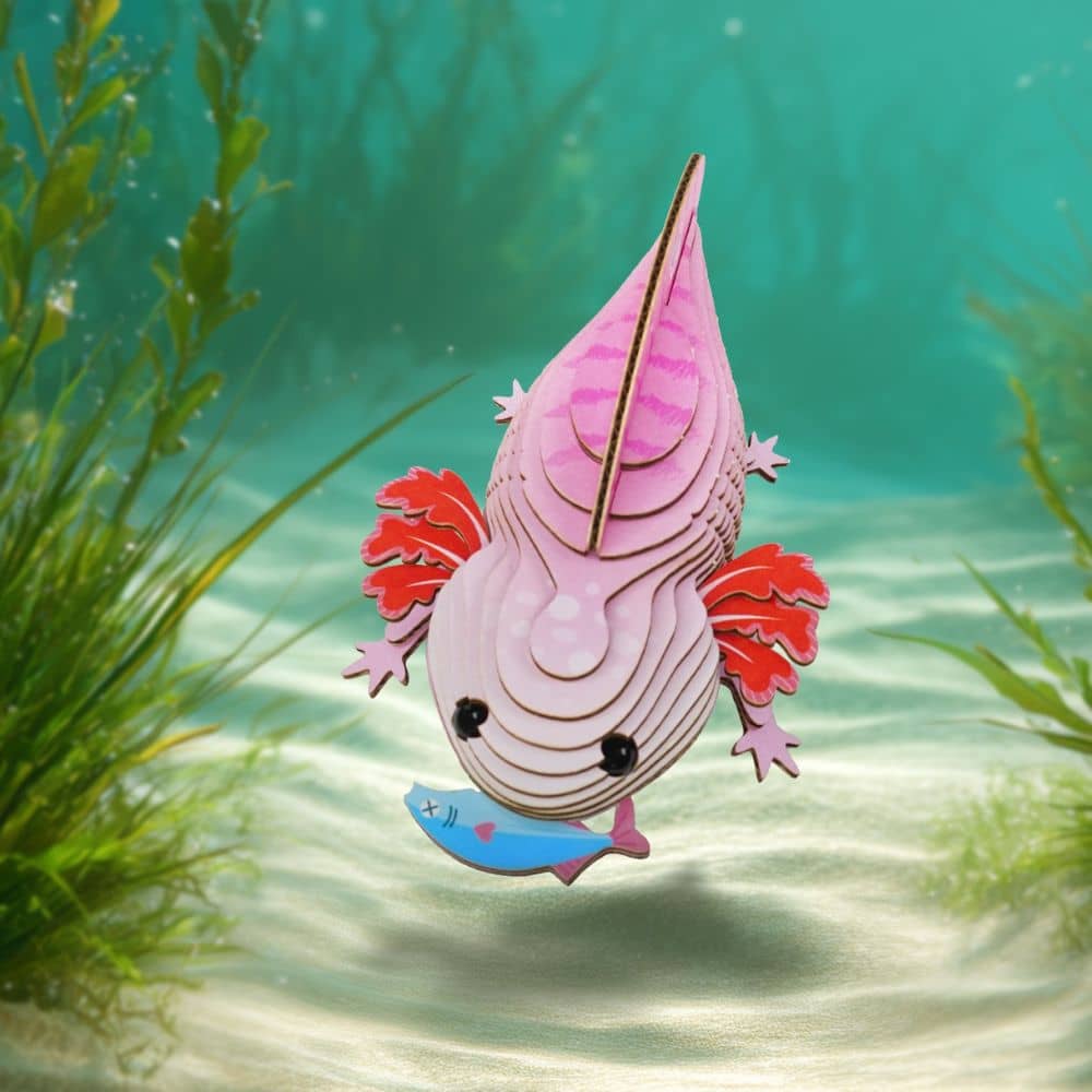 Eko-puzzle 3D – axolotl