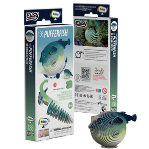 Eko-puzzle 3D – čtverzubec – houpající se ryba
