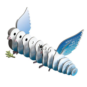 Eko-puzzle 3D – holubice míru