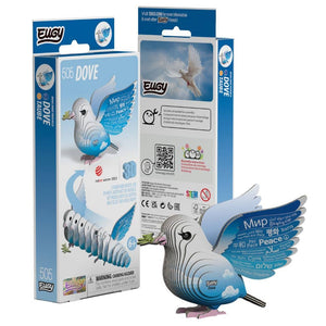 Eko-puzzle 3D – holubice míru