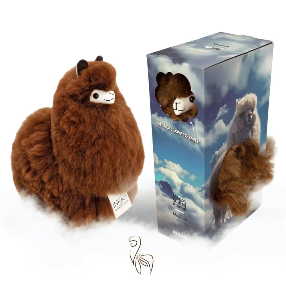 Plyšový maskot Alpaka Naturals – Walnut 32 cm