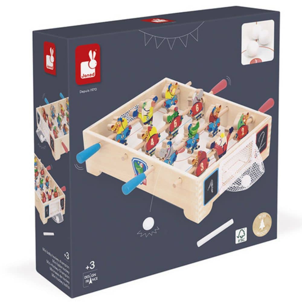 Dřevěná dovednostní hra – Mini hokej Applepop 3+
