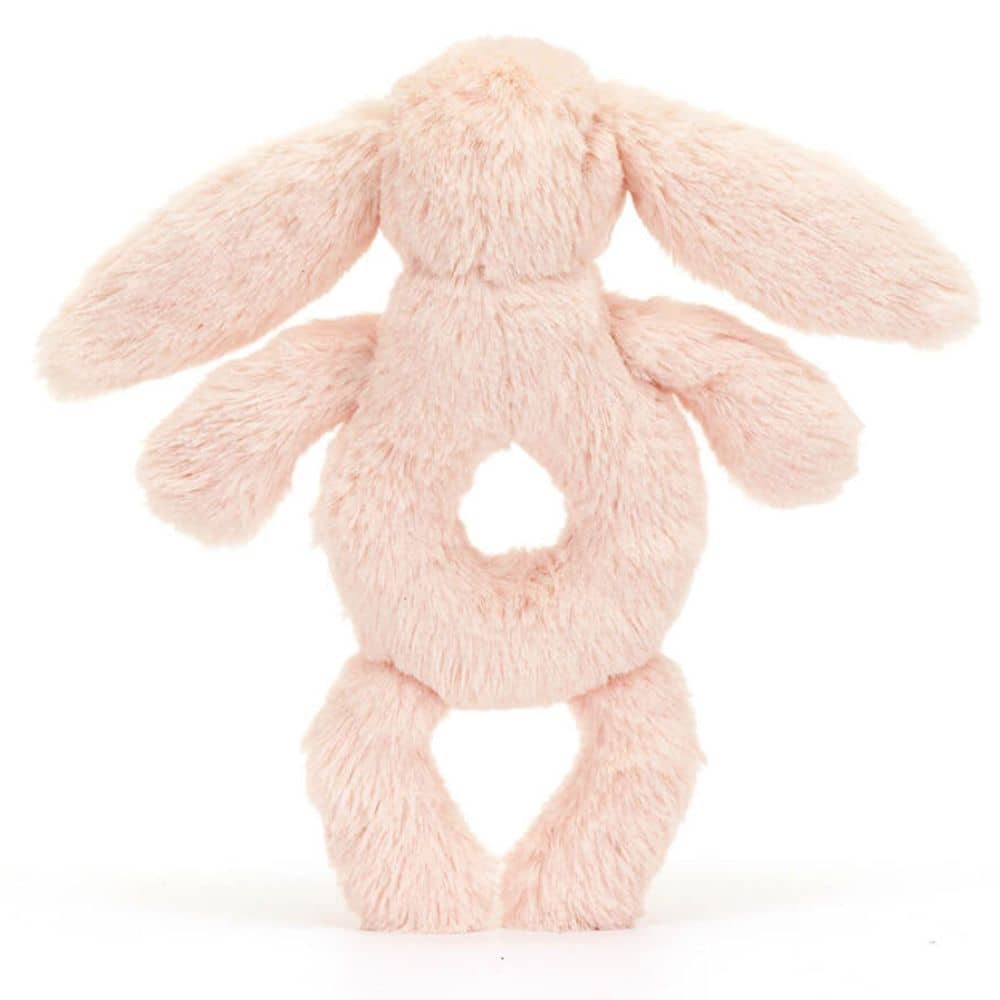 Chrastítko zajíček – Pudrově růžové 18 cm