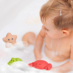 Mořské figurky do koupele, 5 kusů, bez otvoru
