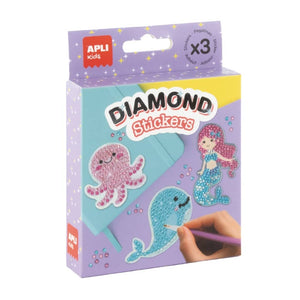 DIY diamantové samolepky – Moře