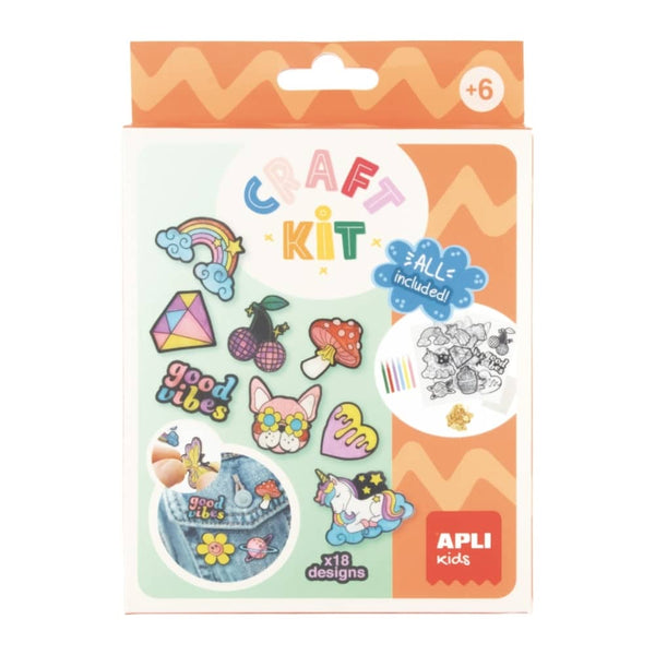 DIY Craft Kit kreativní sada – Odznáčky, 18 kusů