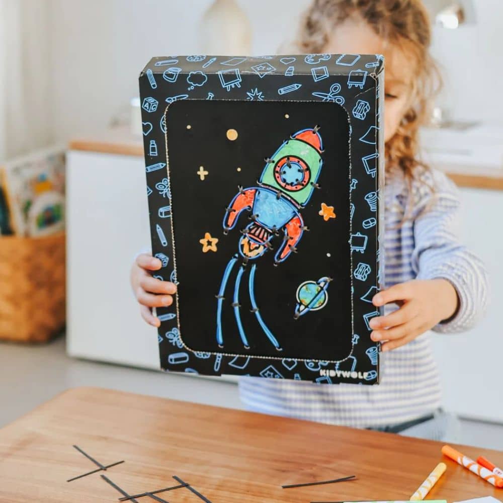 Sada pro výrobu svítící nástěnné dekorace – Kidyneon Pack, 9 kusů