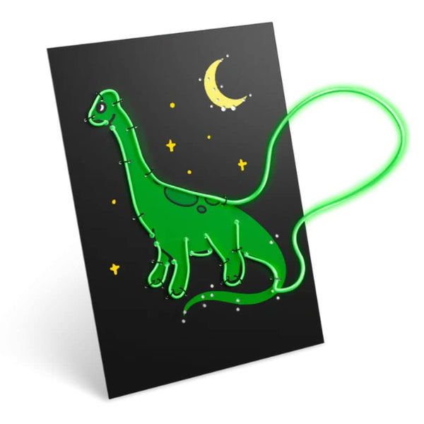 Sada pro výrobu svítící nástěnné dekorace – Kidyneon Dinosauři, 3 kusy