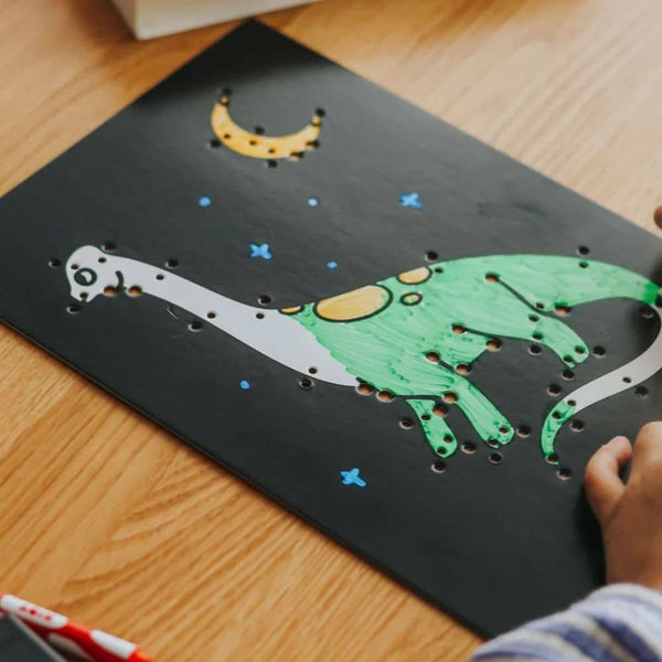 Sada pro výrobu svítící nástěnné dekorace – Kidyneon Dinosauři, 3 kusy