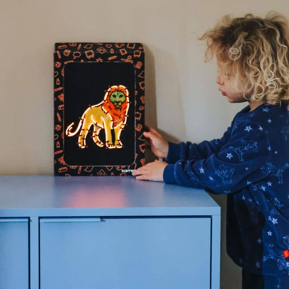 Sada pro výrobu svítící nástěnné dekorace – Kidyneon Zvířata, 3 kusy