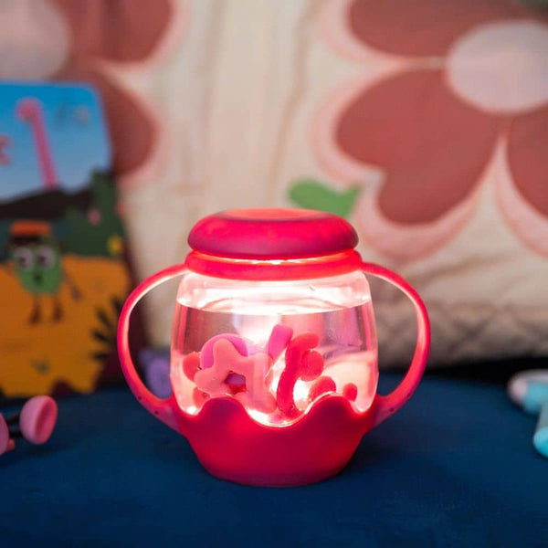 Mini senzorická sklenice k naplnění vodou – růžová