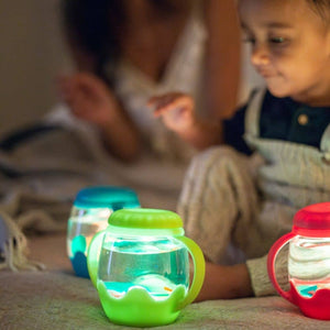 Mini senzorická sklenice k naplnění vodou – modrá