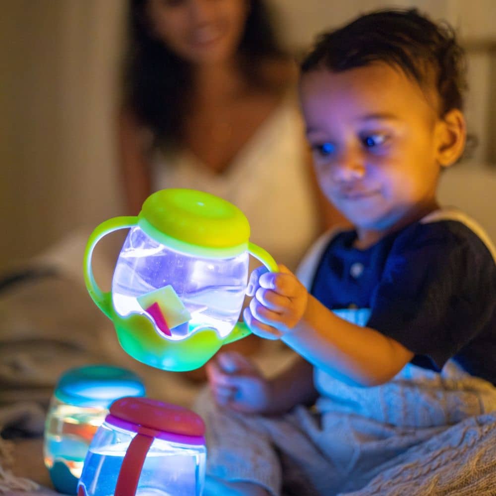 Mini senzorická sklenice k naplnění vodou – zelená