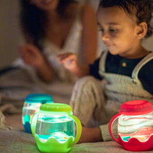 Mini senzorická sklenice k naplnění vodou – zelená