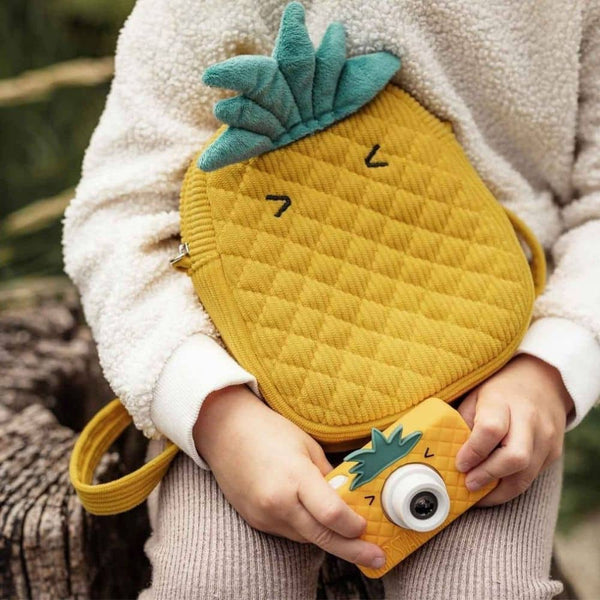 Batoh a taška 2v1 na fotoaparáty – Cheeky Fruit Pinacoolada