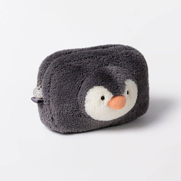 Plyšový penál, kosmetická taštička – Tučňák 19 cm